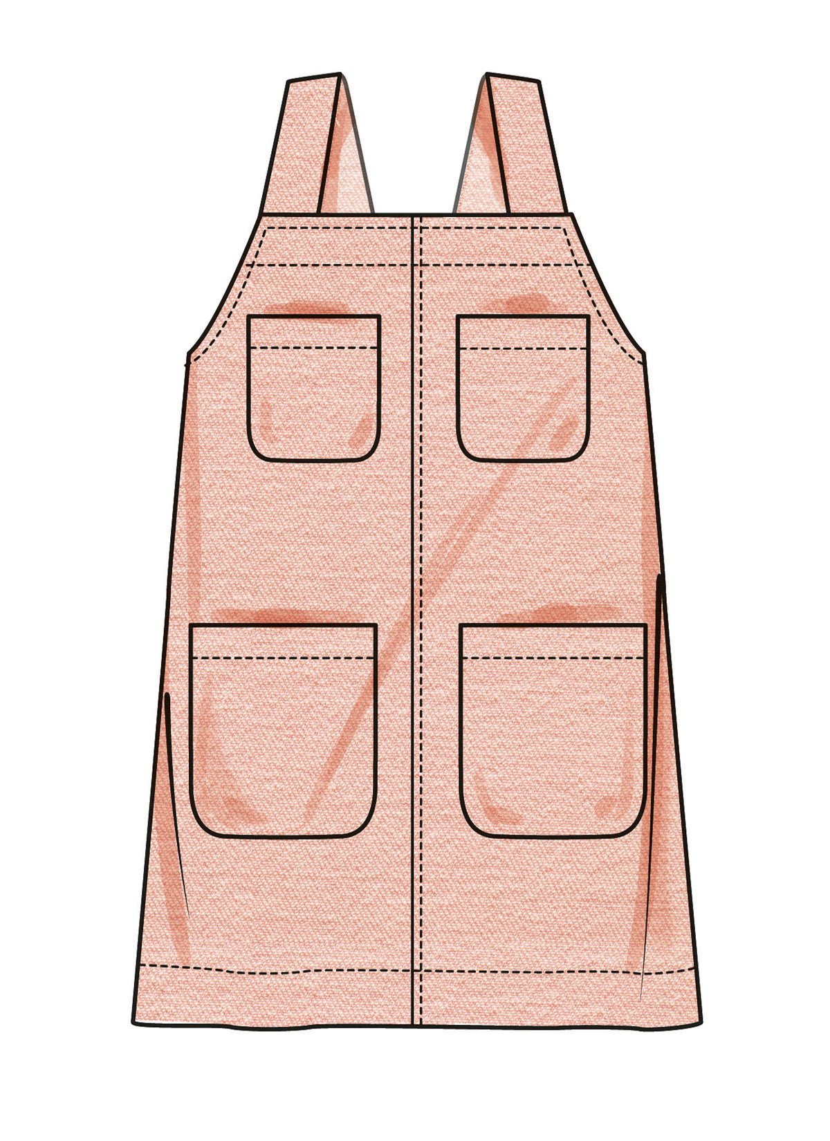Simplicity S3174 pattern envelope showing a girls' dress with shoulder straps