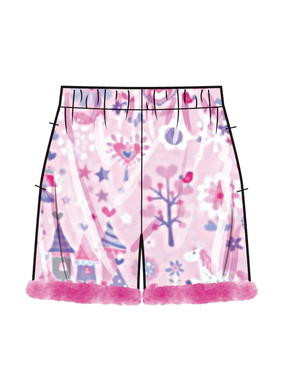 Simplicity S3176 pattern envelope showing girls' pyjamas with trimmed cuffs