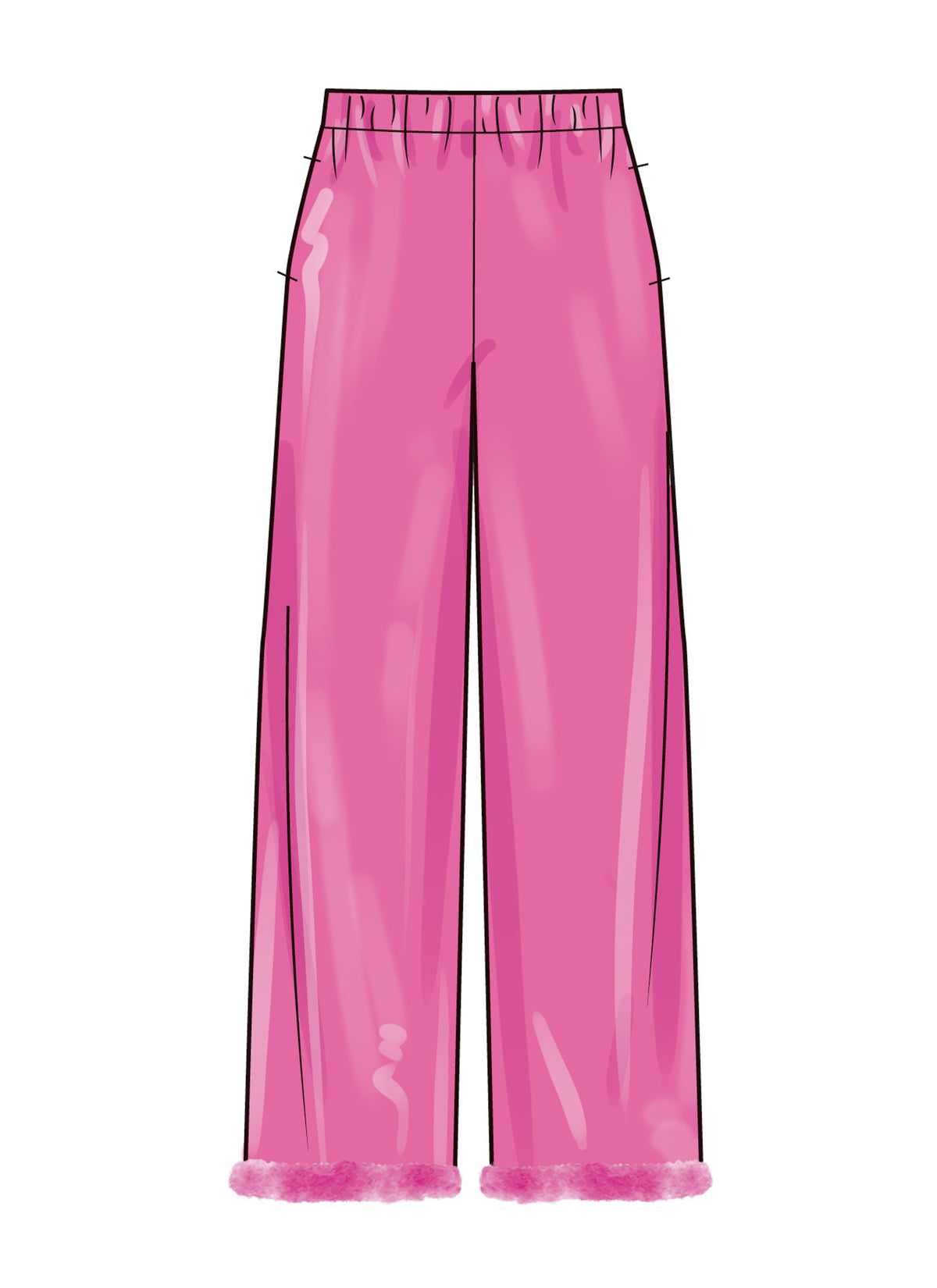 Simplicity S3176 pattern envelope showing girls' pyjamas with trimmed cuffs