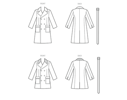 Simplicity S3177 pattern envelope showing a vintage 1970s men's overcoat
