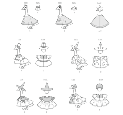 Simplicity S3186 pattern envelope showing dressed porch geese
