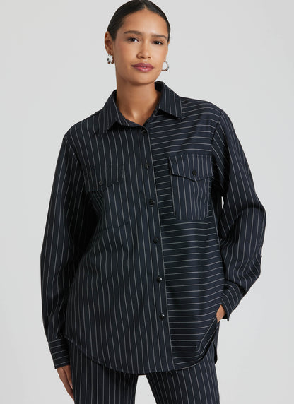 Simplicity S3194 pattern envelope showing button front shirts