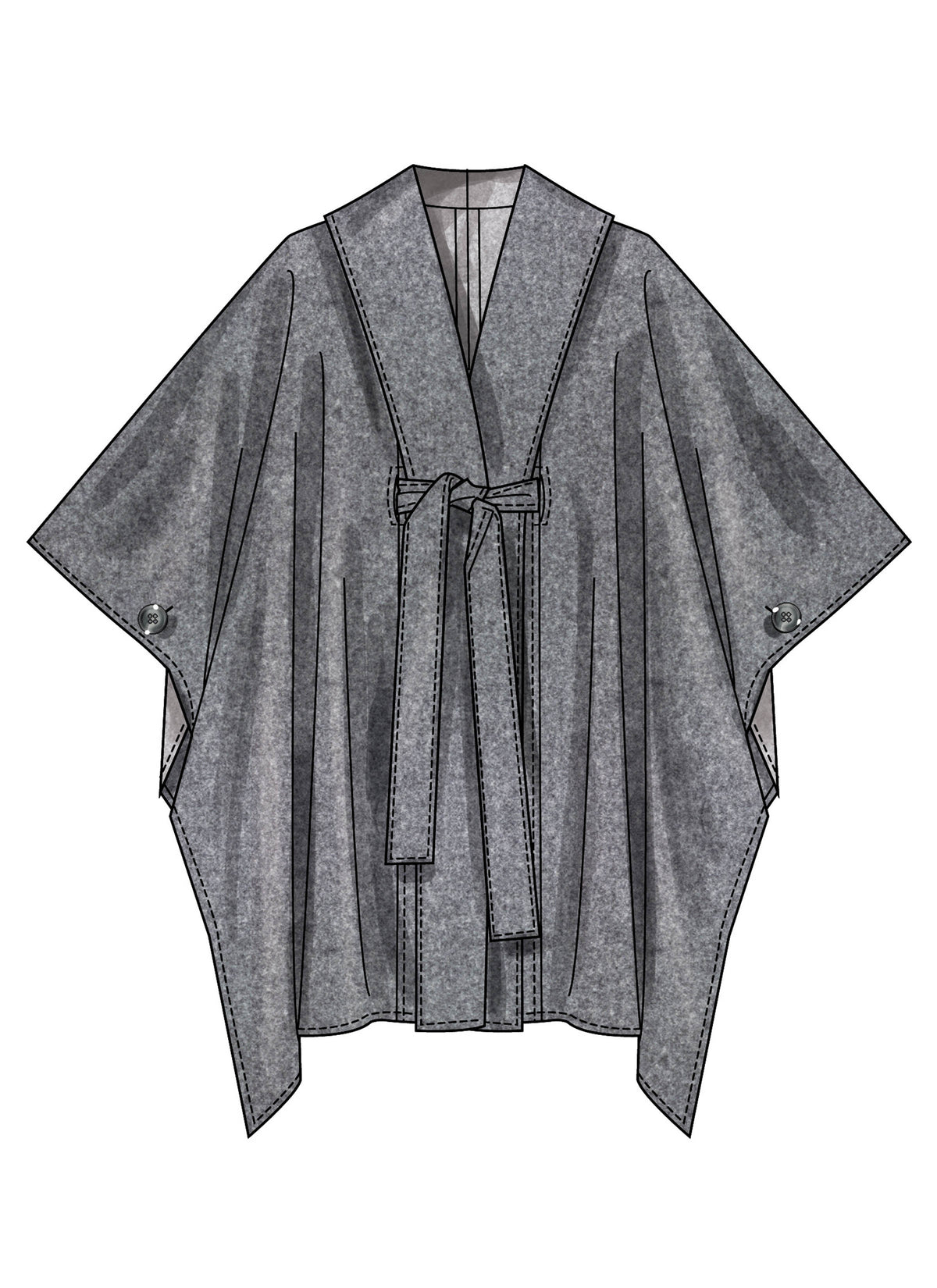 Simplicity S3197 pattern envelope showing open front jackets