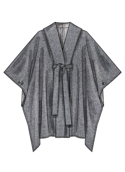 Simplicity S3197 pattern envelope showing open front jackets