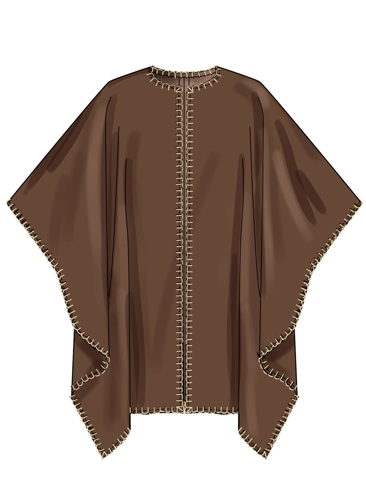 Simplicity S3197 pattern envelope showing open front jackets