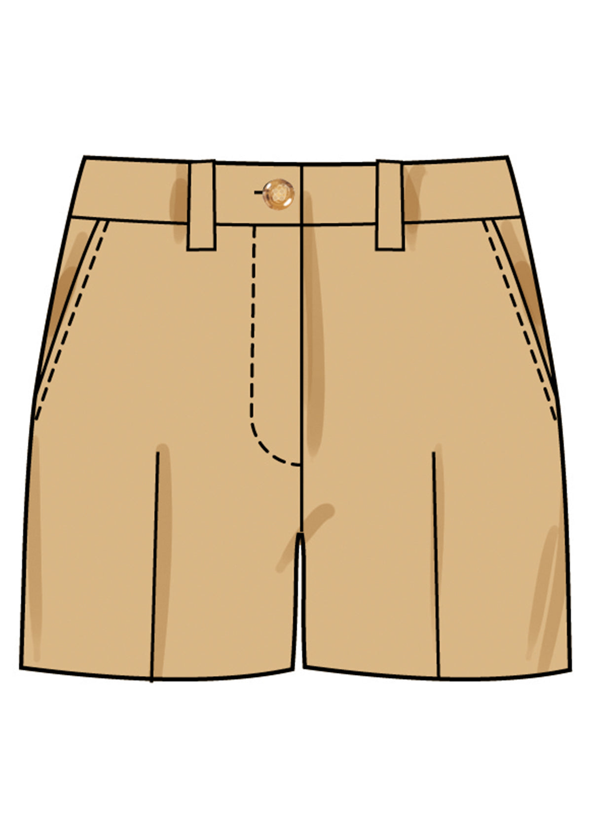 Simplicity S3199 pattern envelope showing low-rise trousers and shorts