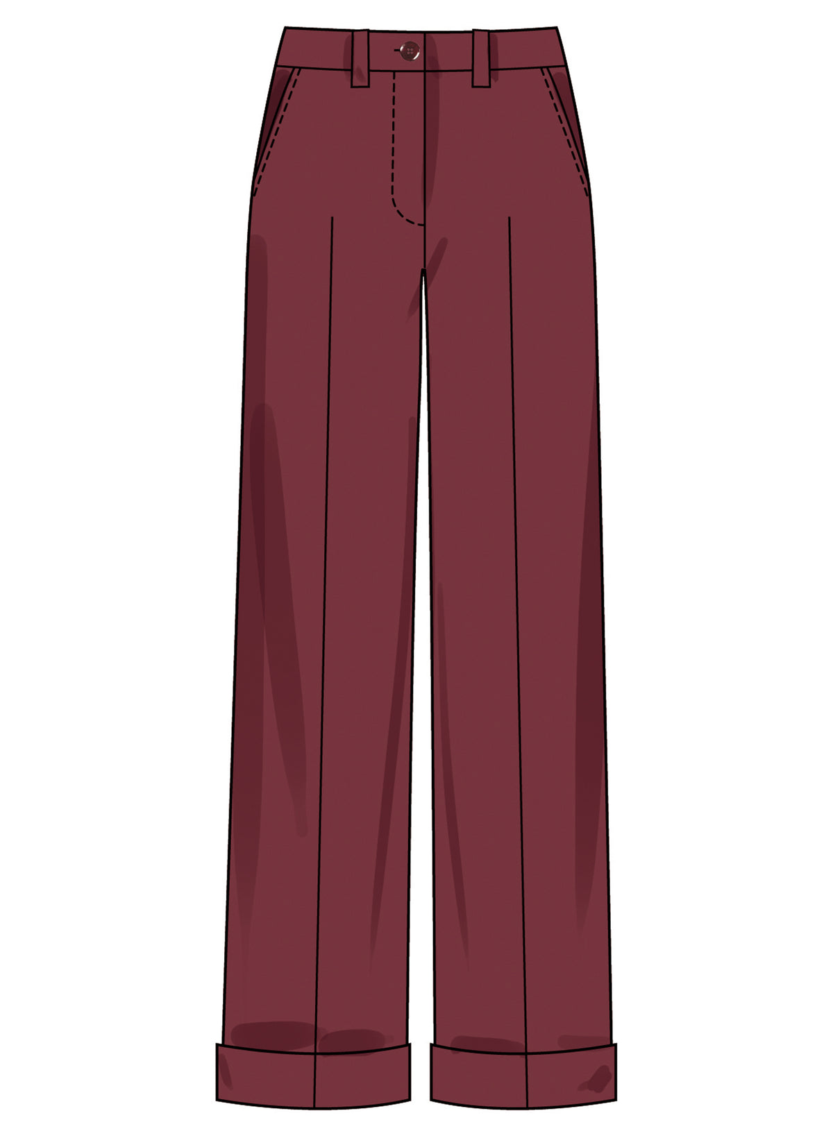 Simplicity S3199 pattern envelope showing low-rise trousers and shorts