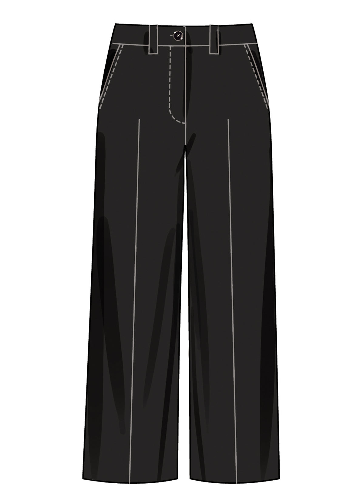 Simplicity S3199 pattern envelope showing low-rise trousers and shorts