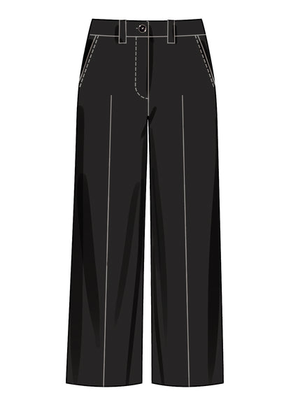 Simplicity S3199 pattern envelope showing low-rise trousers and shorts