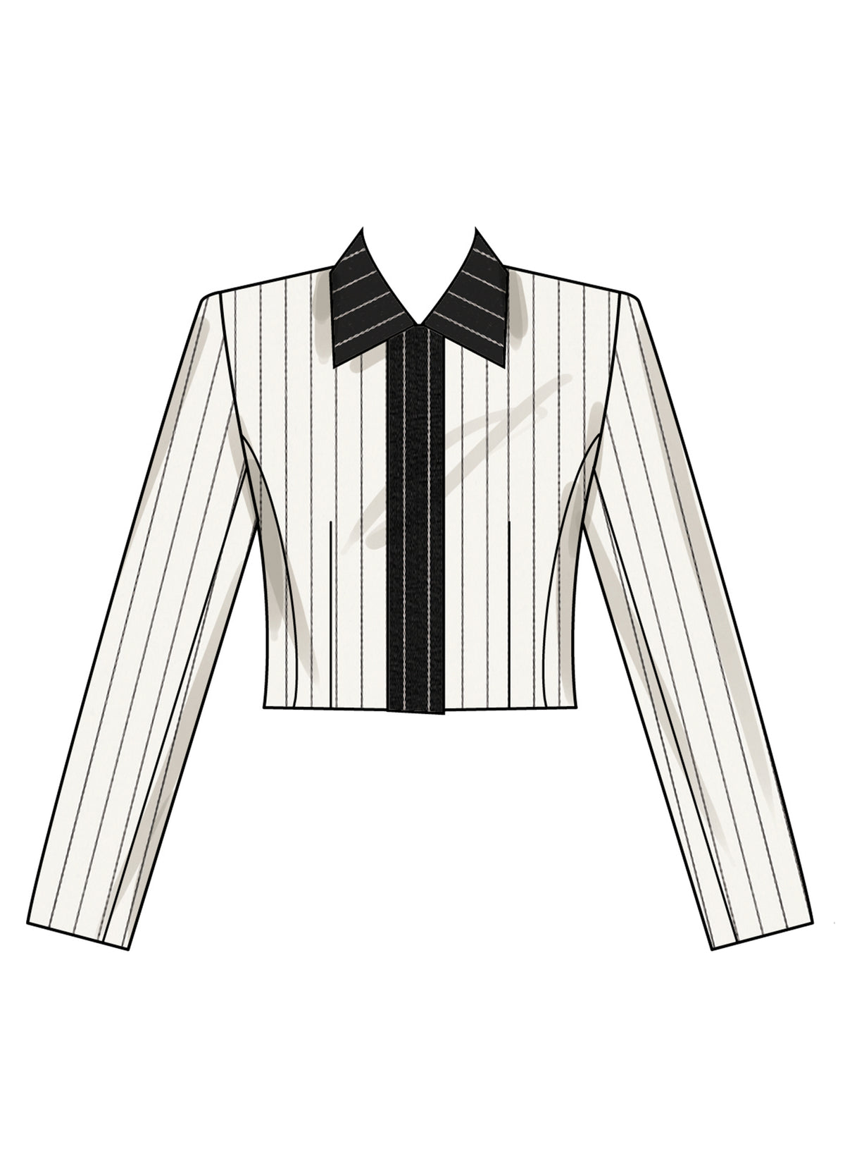 Simplicity S3201 pattern envelope showing tailored jackets with pointed collars
