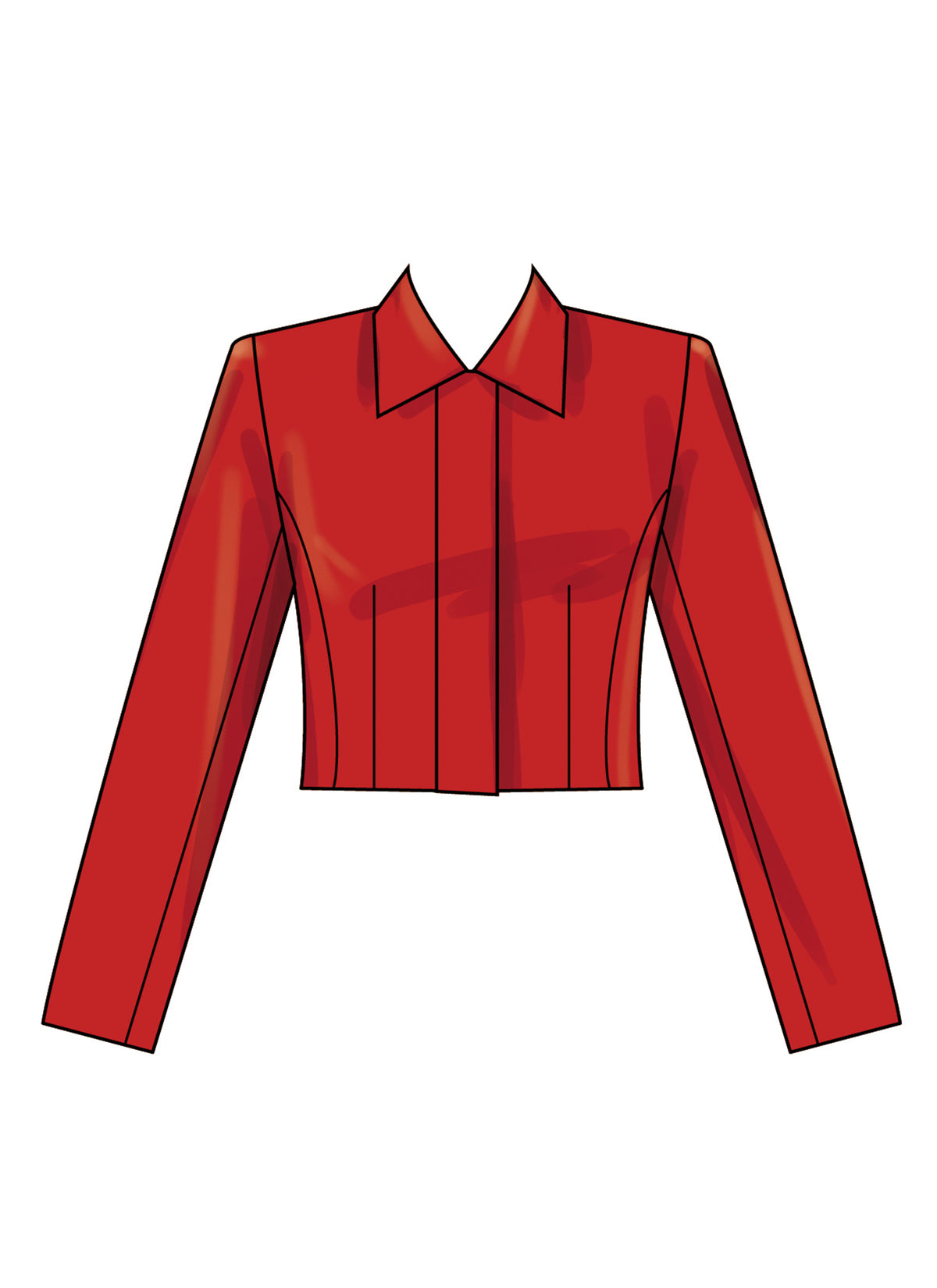 Simplicity S3201 pattern envelope showing tailored jackets with pointed collars