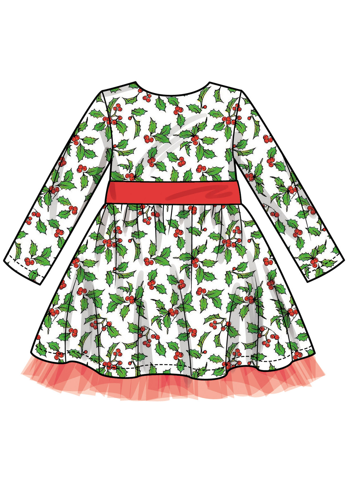 Simplicity S3209 pattern envelope showing children's holiday dresses