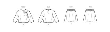 Simplicity S3210 pattern envelope showing girls' sequin two-piece dresses