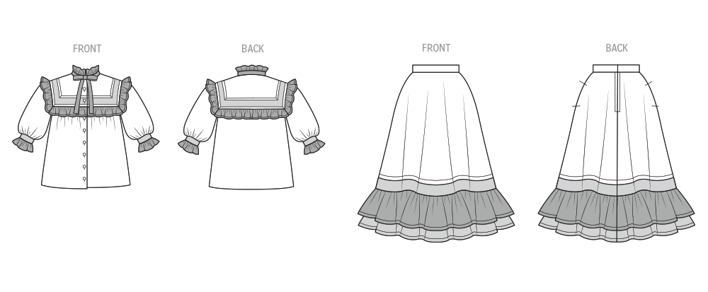 Simplicity S3212 vintage 1970s Gunne Sax two-piece dress pattern envelope