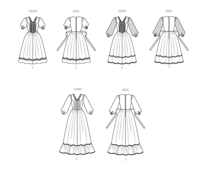 Simplicity S3213 vintage 1980s Gunne Sax dress pattern envelope