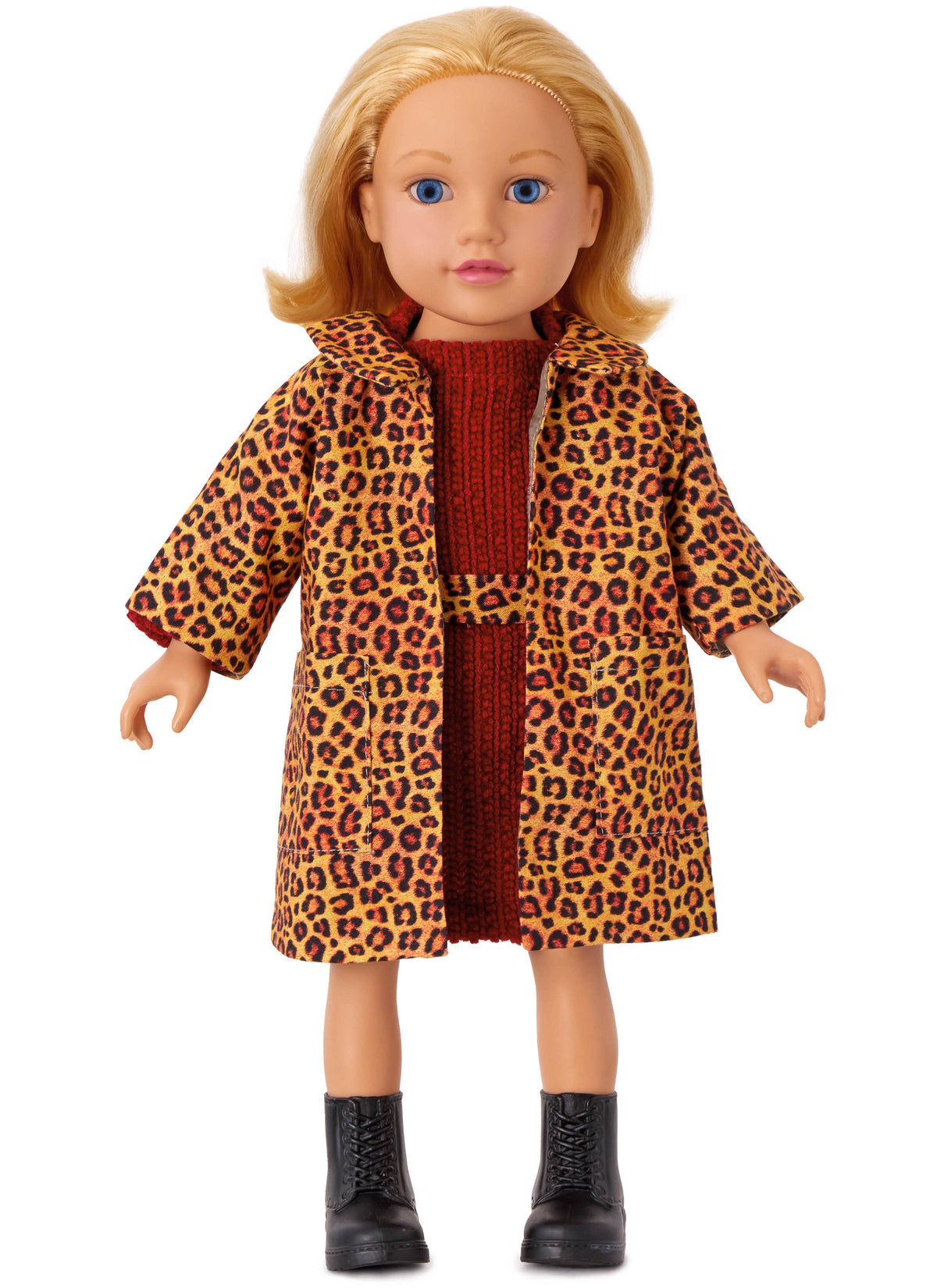 Simplicity S3219 pattern envelope showing outfits for 18 inch dolls
