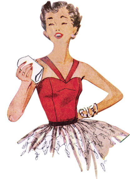 Simplicity S3220 vintage 1950s blouse pattern envelope