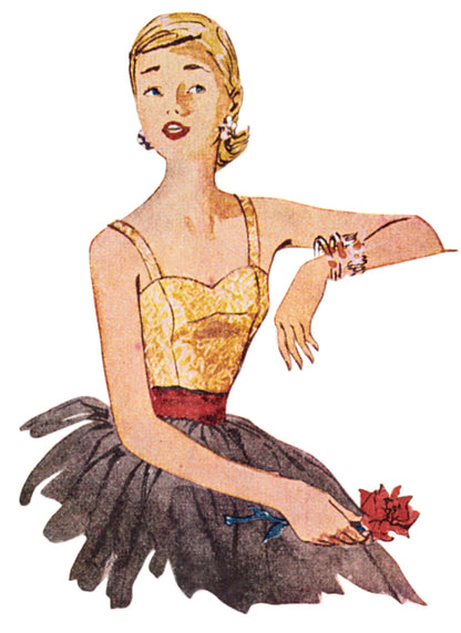 Simplicity S3220 vintage 1950s blouse pattern envelope