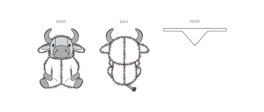 Simplicity S3221 pattern envelope showing stuffed animal toys