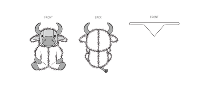 Simplicity S3221 pattern envelope showing stuffed animal toys