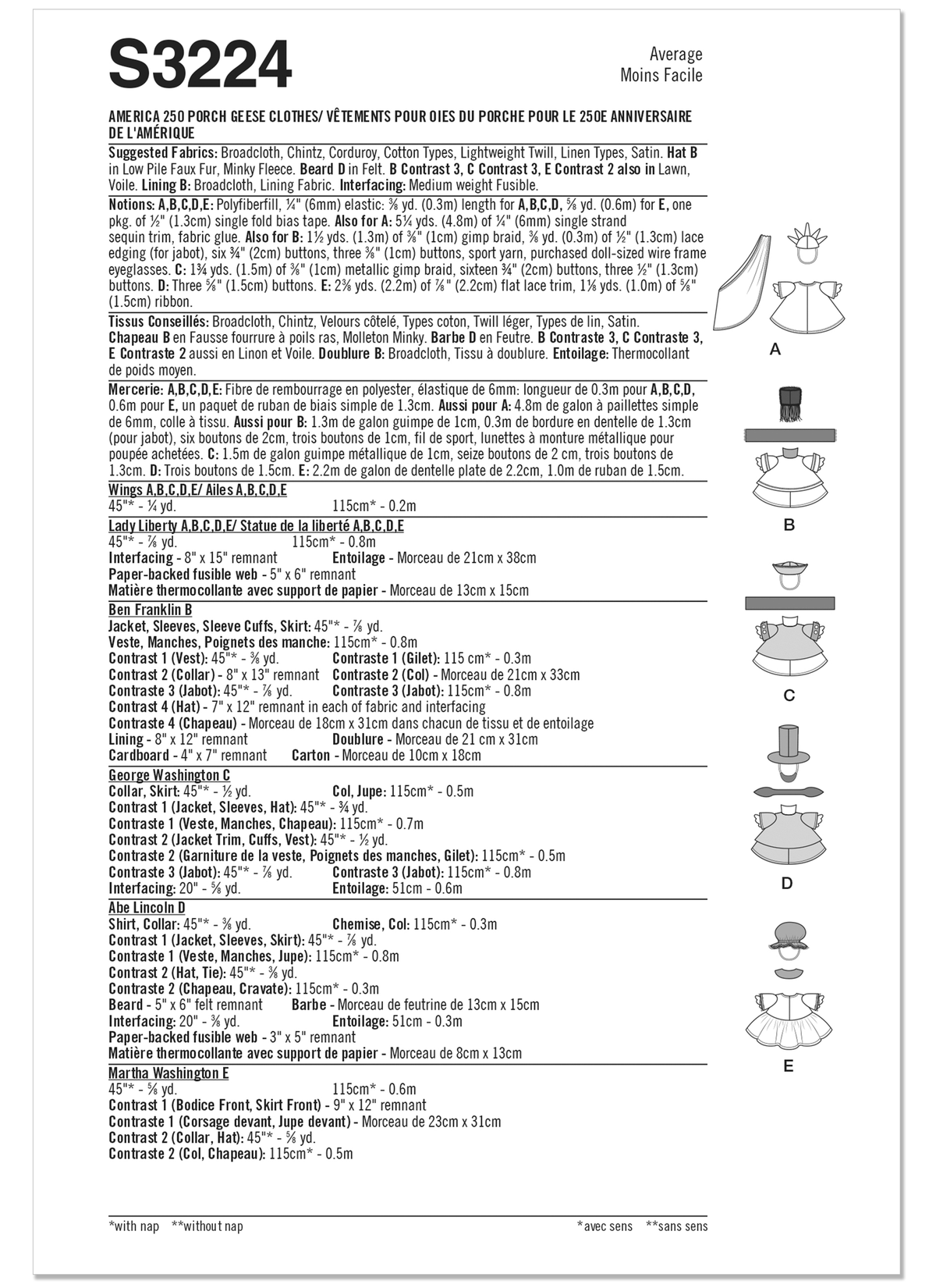 Simplicity S3224 craft pattern envelope