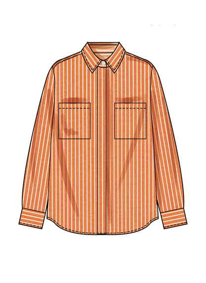 Simplicity S3232 loose-fit shirt pattern envelope