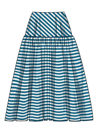 Simplicity S3237 sewing pattern envelope showing a skirt or trousers