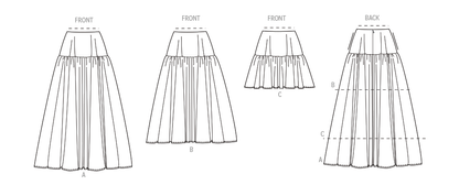 Simplicity S3237 sewing pattern envelope showing a skirt or trousers
