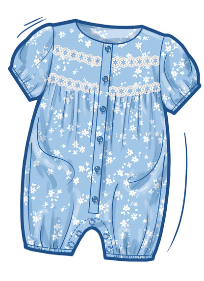 Simplicity S3242 sewing pattern envelope showing a jumpsuit or romper
