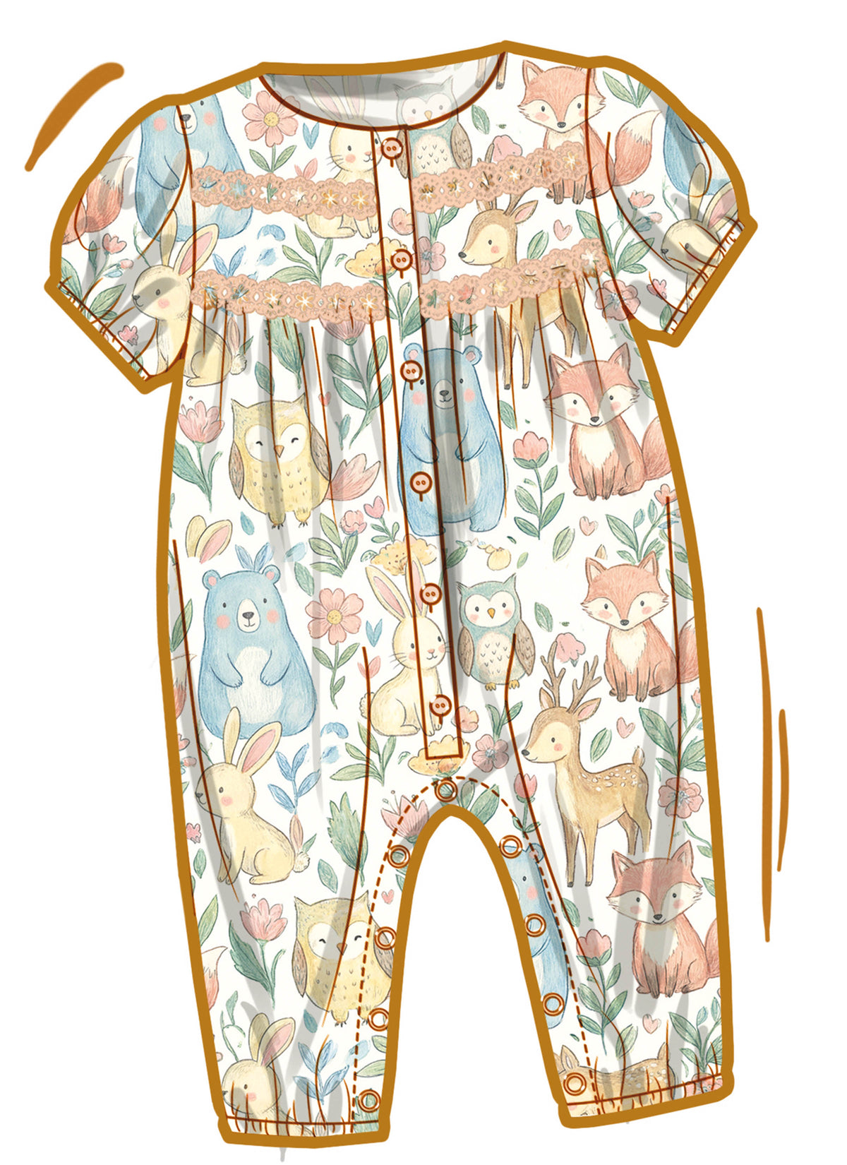 Simplicity S3242 sewing pattern envelope showing a jumpsuit or romper