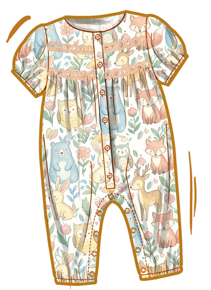 Simplicity S3242 sewing pattern envelope showing a jumpsuit or romper