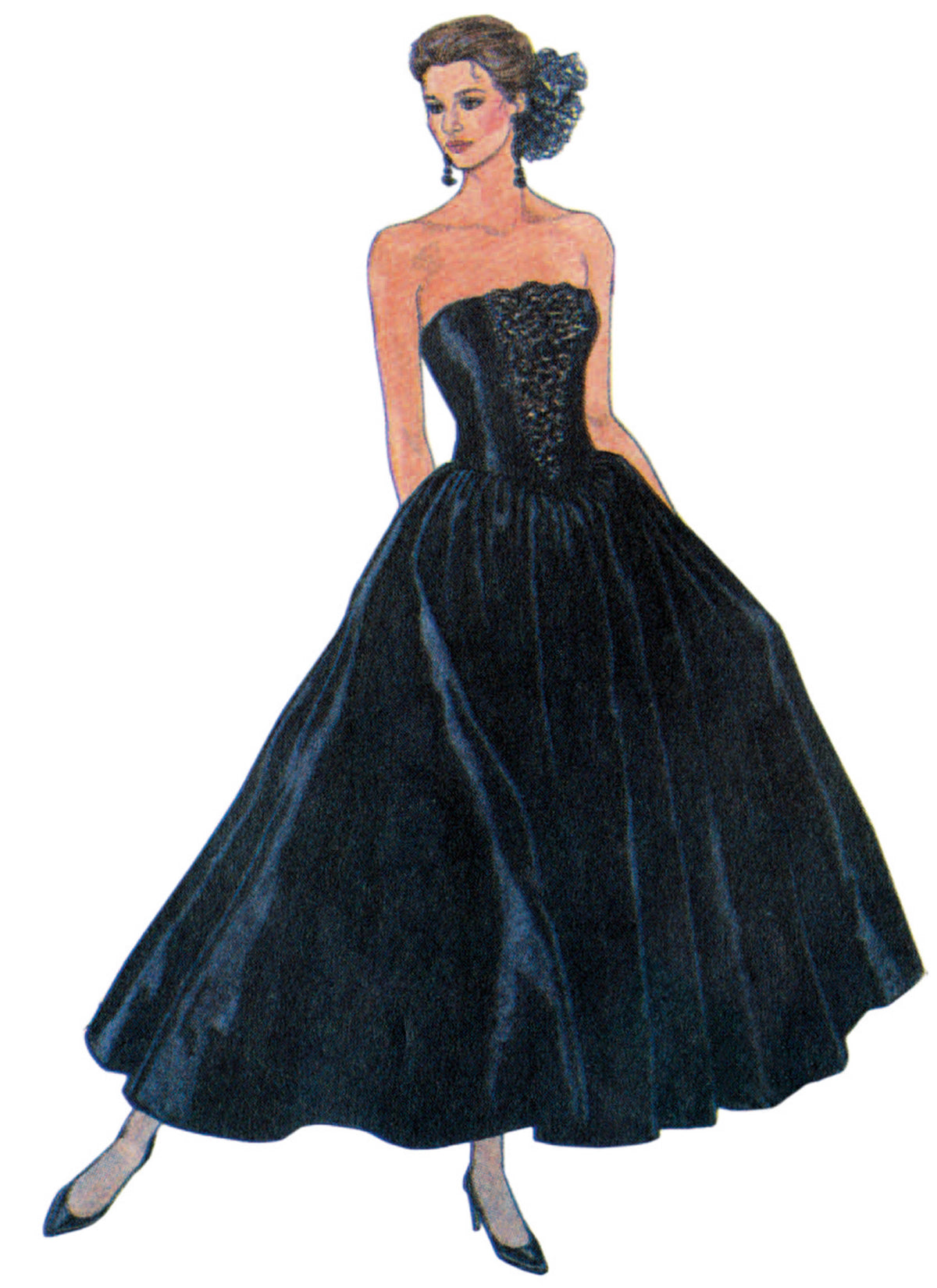Simplicity S3247 sewing pattern envelope showing a dress