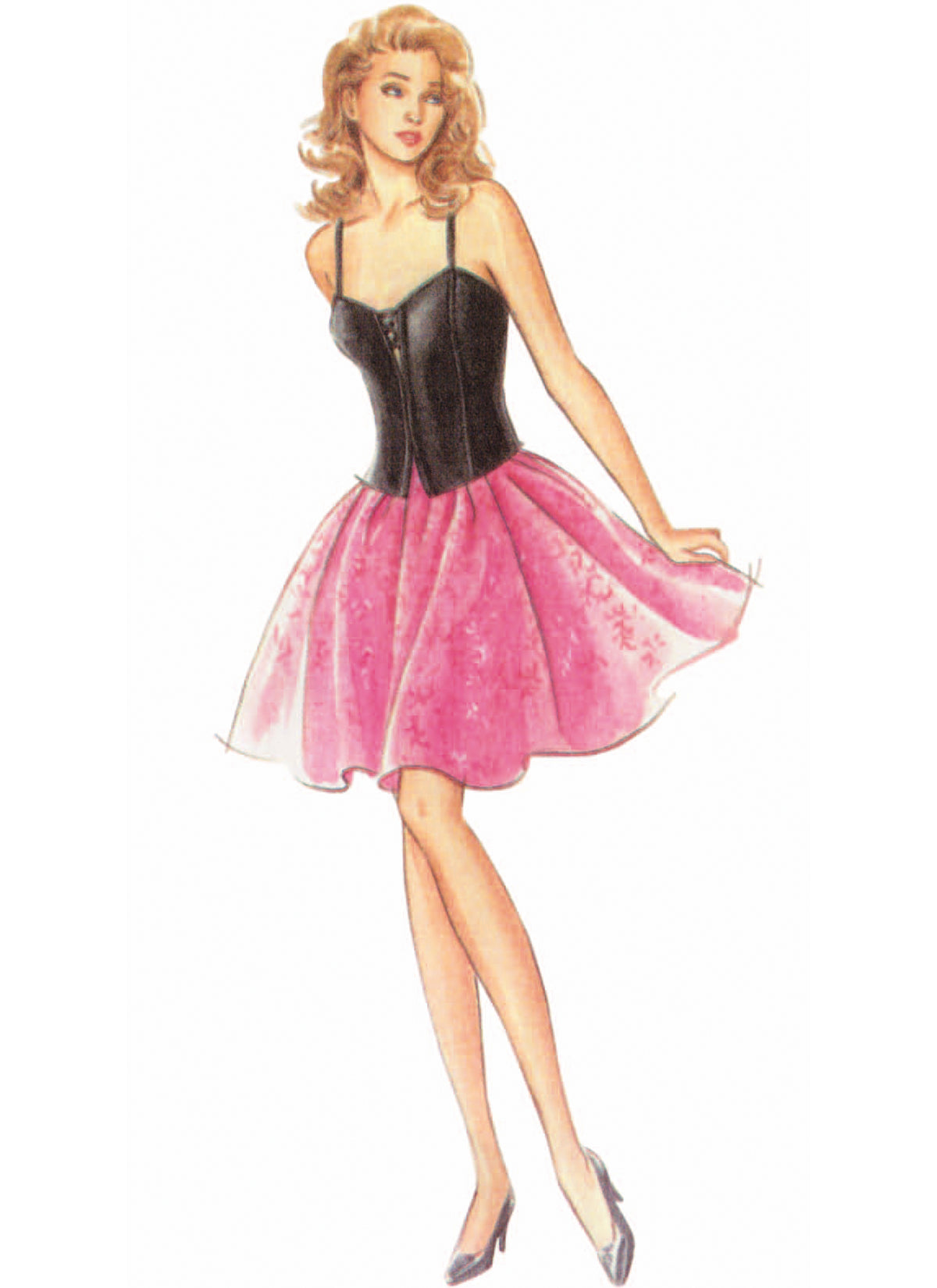 Simplicity S3249 sewing pattern envelope showing a two-piece dress