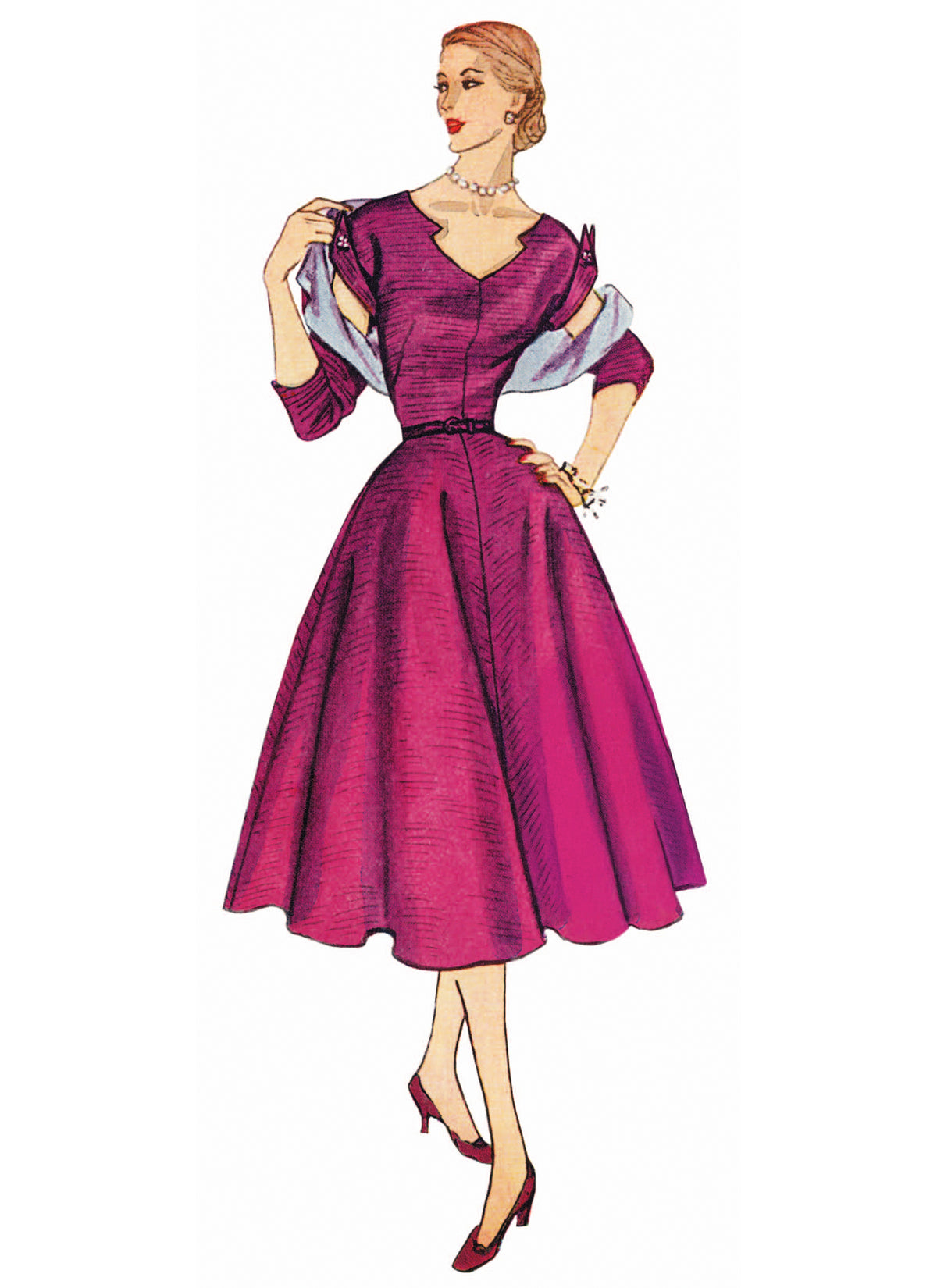 Simplicity S3250 sewing pattern envelope showing a dress and reversible bolero