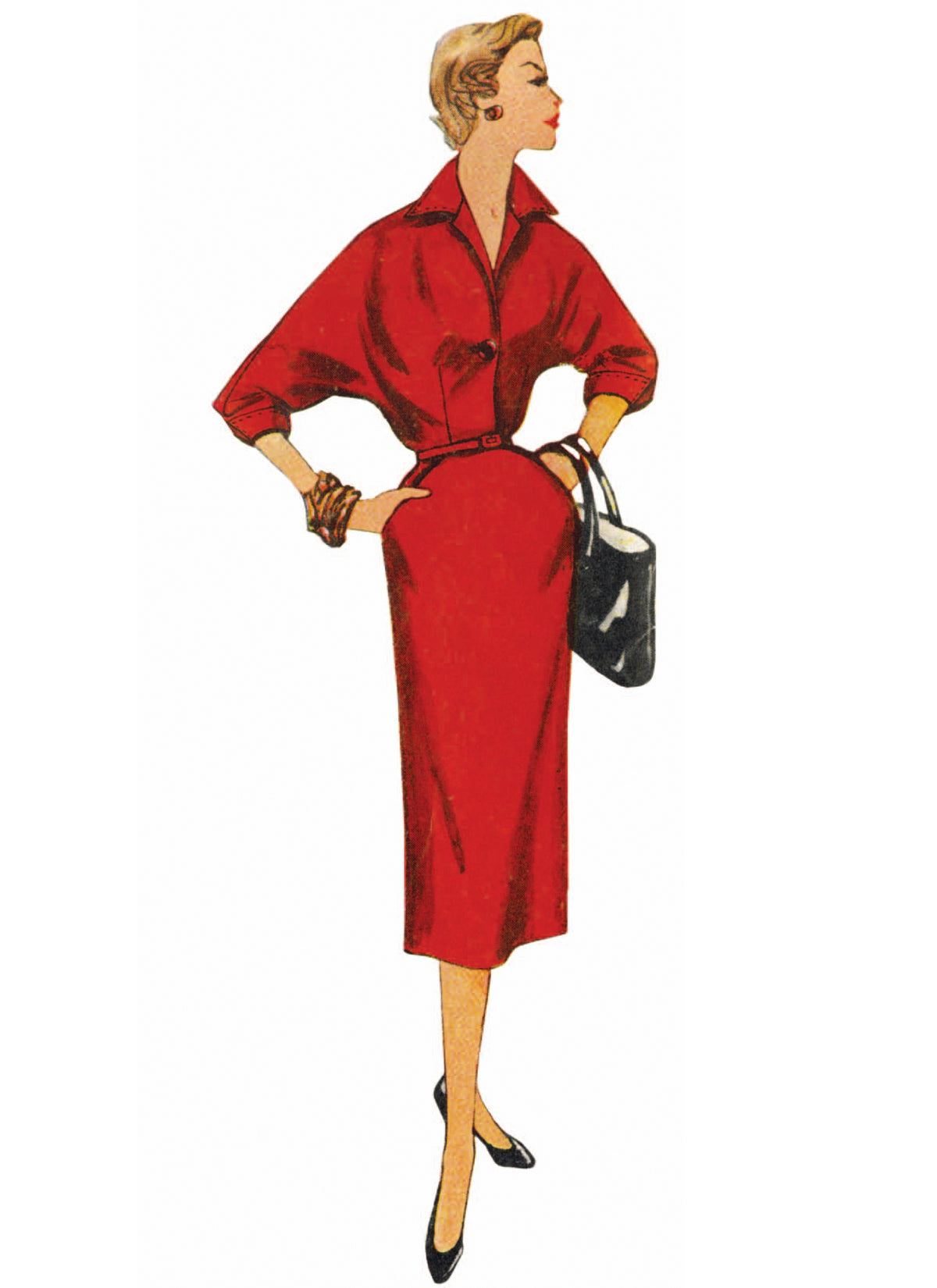 Simplicity S3251 sewing pattern envelope showing a dress