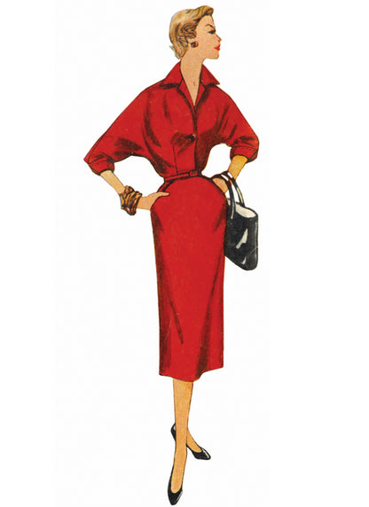 Simplicity S3251 sewing pattern envelope showing a dress