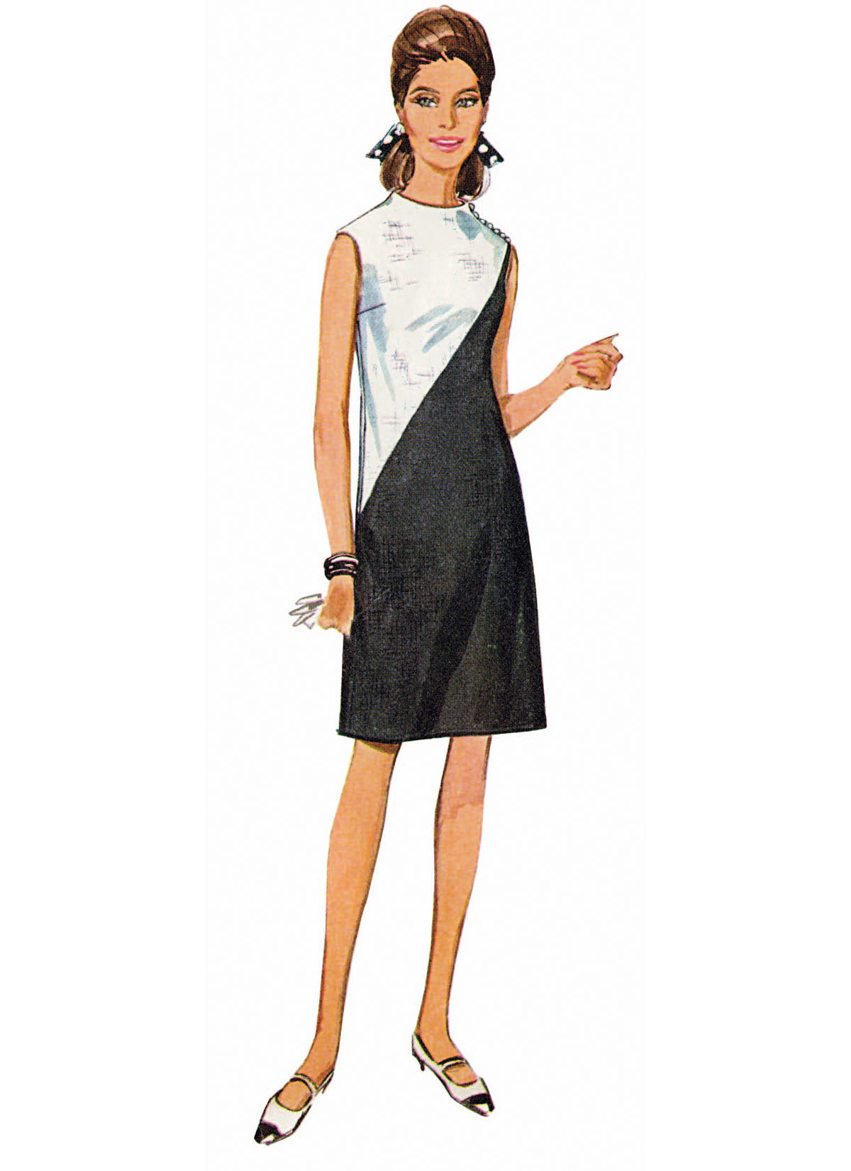 Simplicity S3253 sewing pattern envelope showing a dress