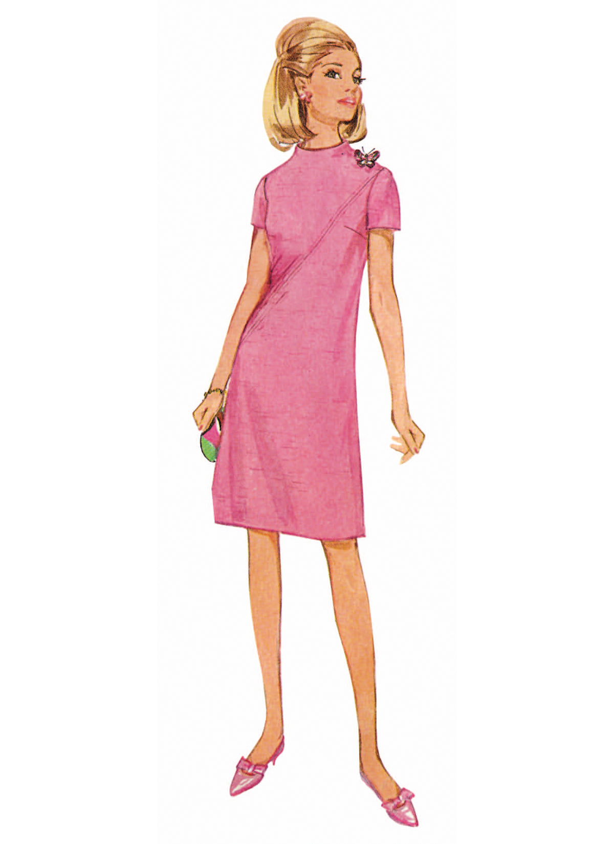 Simplicity S3253 sewing pattern envelope showing a dress
