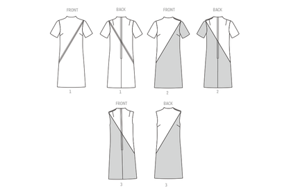 Simplicity S3253 sewing pattern envelope showing a dress