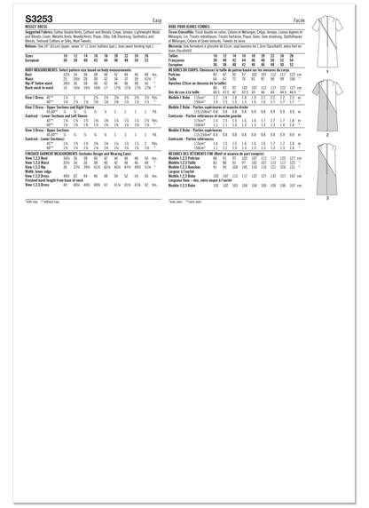 Simplicity S3253 sewing pattern envelope showing a dress