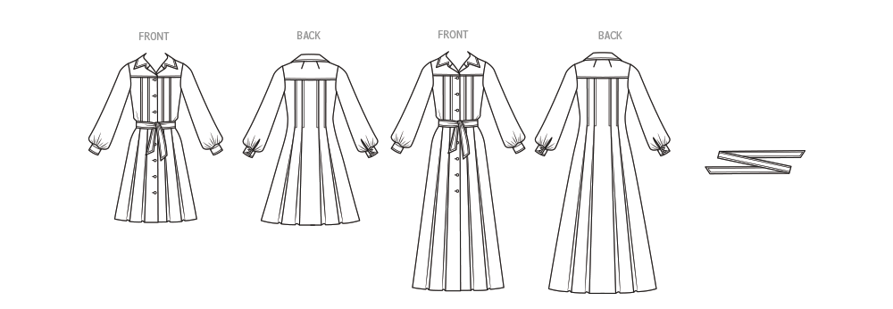 Simplicity S3254 sewing pattern envelope showing a dress