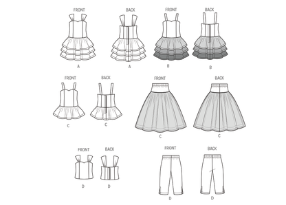 Simplicity S3262 sewing pattern envelope showing doll dresses