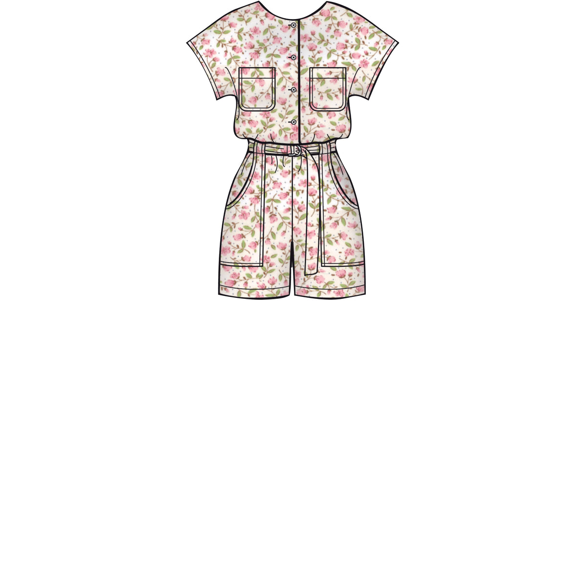 Simplicity S8907 sewing pattern envelope showing jumpsuit, playsuit and dress