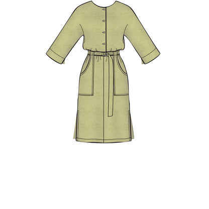 Simplicity S8907 sewing pattern envelope showing jumpsuit, playsuit and dress