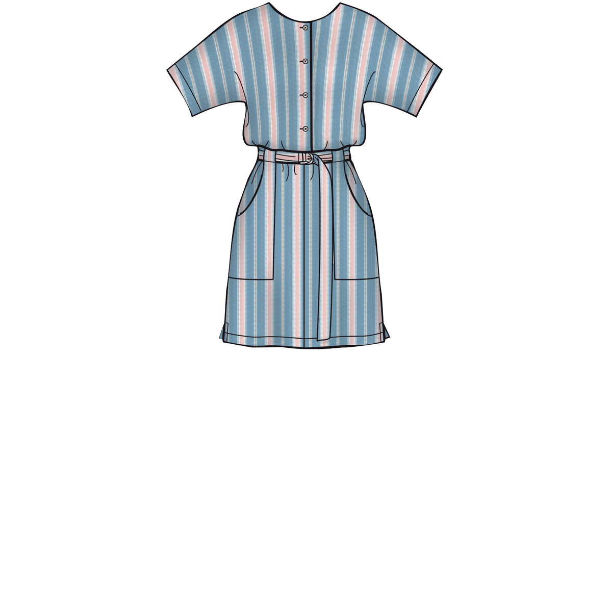 Simplicity S8907 sewing pattern envelope showing jumpsuit, playsuit and dress