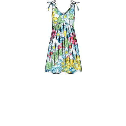 Simplicity S8910 sewing pattern envelope showing pleated dress