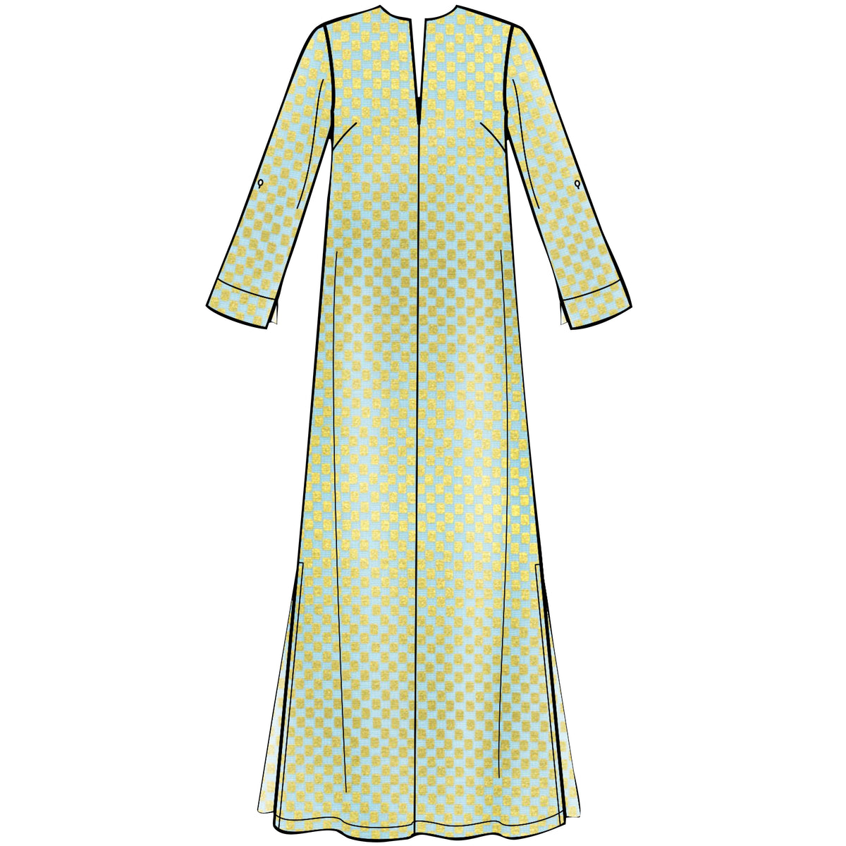 Simplicity S8912 sewing pattern envelope showing maxi and short dresses