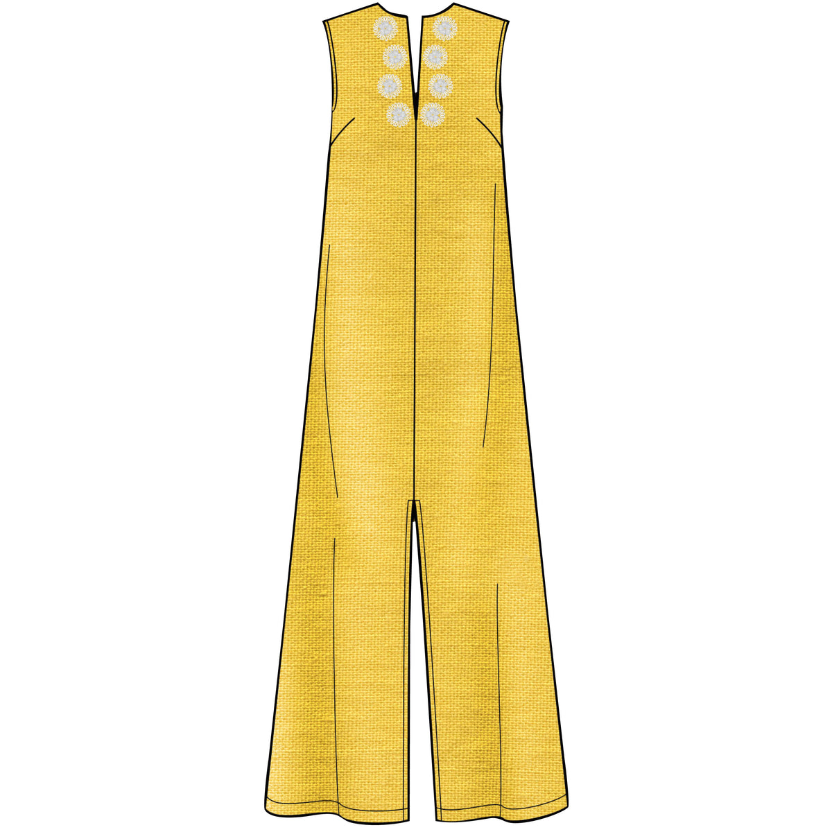 Simplicity S8912 sewing pattern envelope showing maxi and short dresses