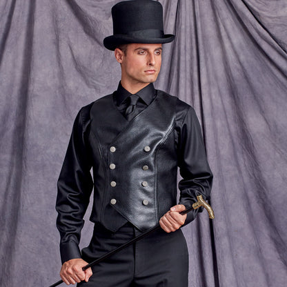 Simplicity S9087 sewing pattern envelope showing the Men's Steampunk Victorian Vest Costume designs