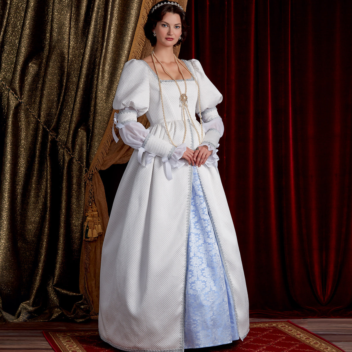 Simplicity S9090 sewing pattern envelope showing the Misses' Historical Costume designs